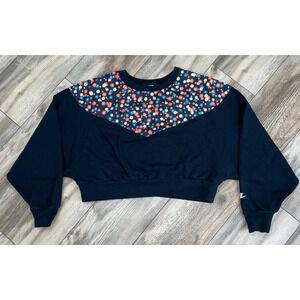 Nike NSW Heritage Crew Fleece Floral Black/white sz L